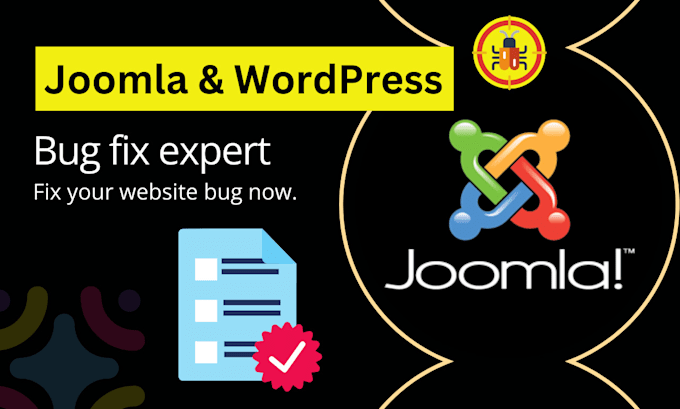 Gig Preview - Fix your joomla website bug or wordpress website bug