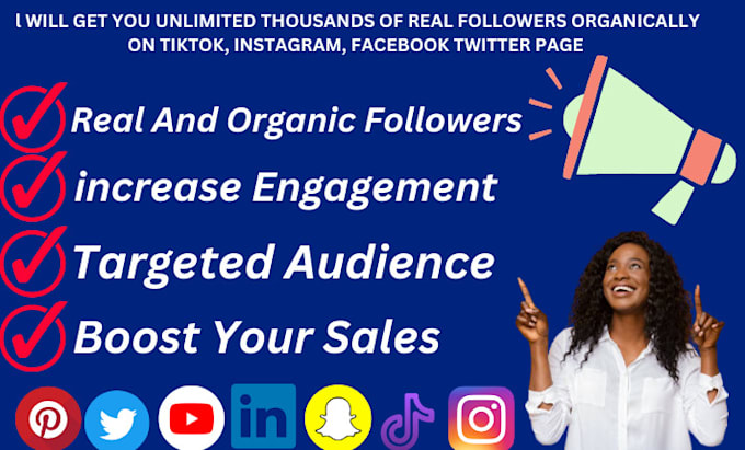 Gig Preview - Manage instagram and tiktok marketing to promote grow and engage followers