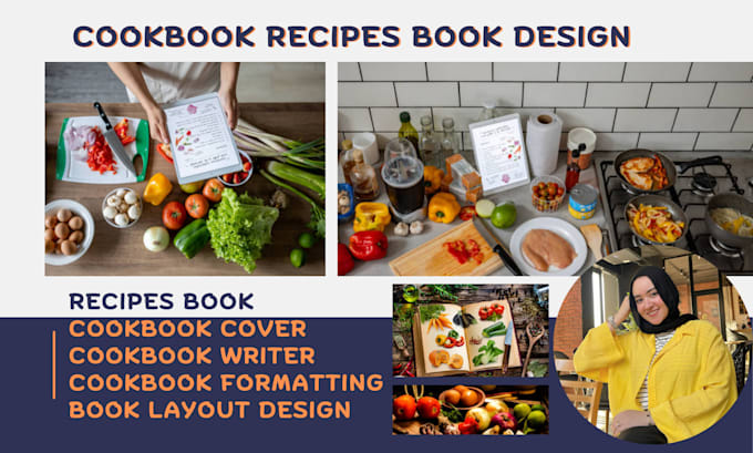 Gig Preview - Do cookbook design or cover design amazon kdp book formatting cookbook writer