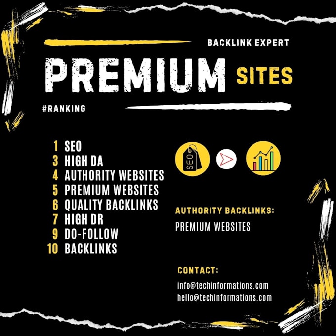 Gig Preview - Provide premium websites with high quality backlinks to boost rankings