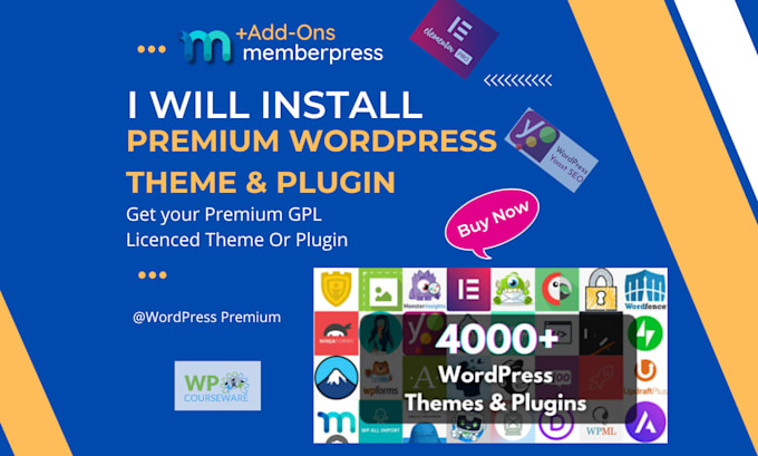 Gig Preview - Install any premium wordpress theme and plugin