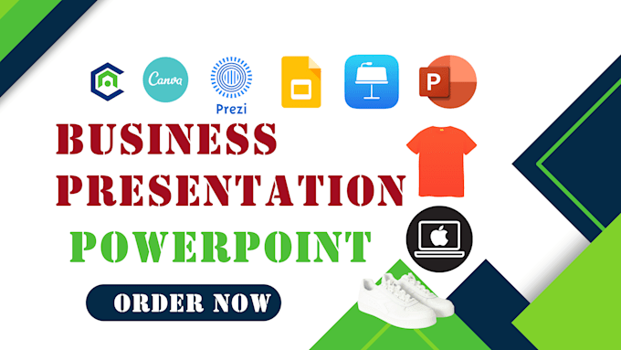 Gig Preview - Design customized business powerpoint presentation, canva, google slides keynote