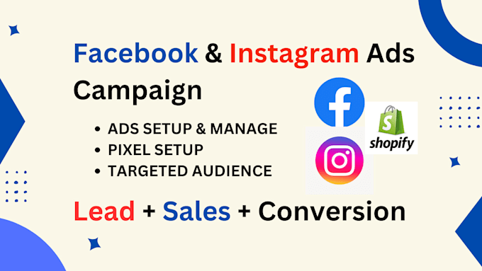 Gig Preview - Setup shopify facebook ads campaign for high performance