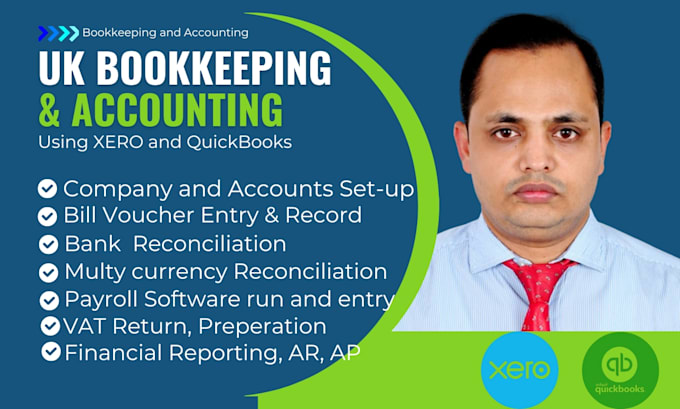 Gig Preview - Do UK bookkeeping and accounting using xero and quickbooks