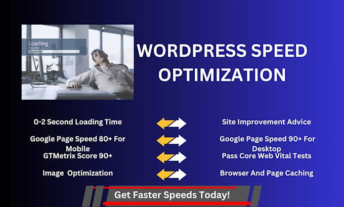 Gig Preview - Increase wordpress speed optimization expert or perfect boost up wp website page