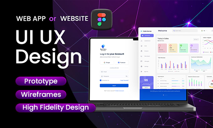 Gig Preview - Be your figma website ui ux design or web app design