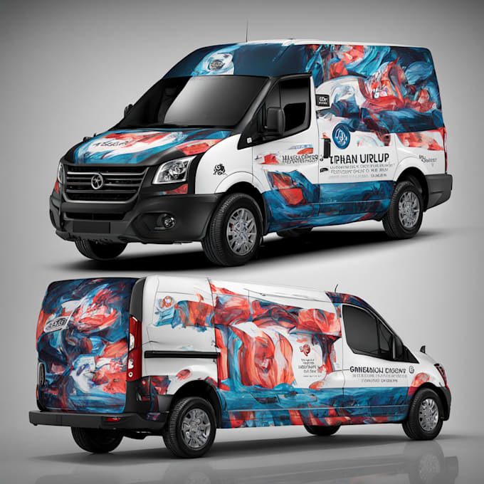 Gig Preview - Draw eye catching vehicle wrap, creative van wrap, car wrap