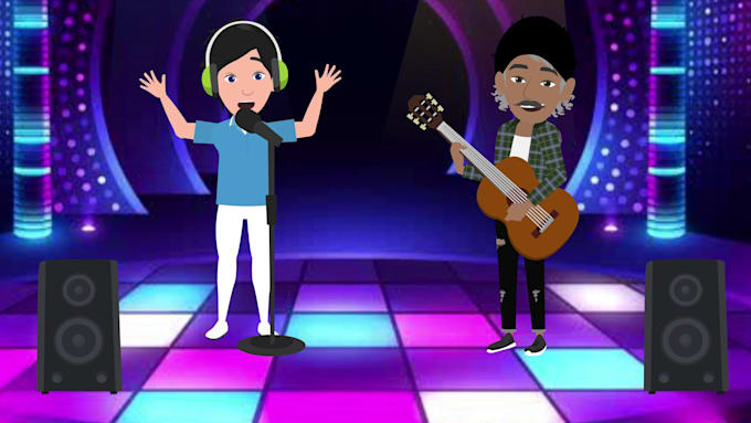 Gig Preview - Create 2d cartoon animation, 2d music video for your song