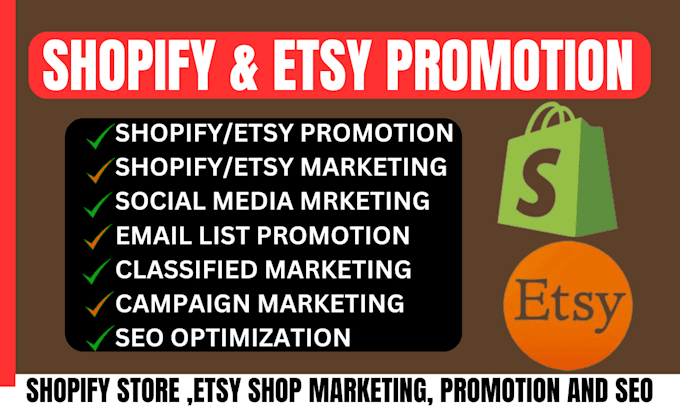 Gig Preview - Boost increase shopify etsy shop ads views traffic marketing promotion sales SEO