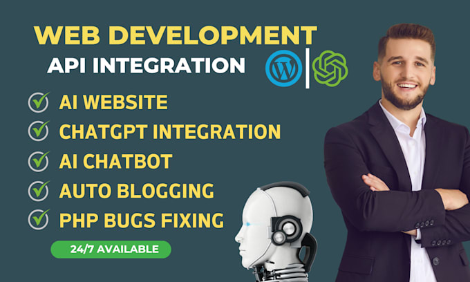 Bestseller - do chatgpt API integration, ai website, auto blogging