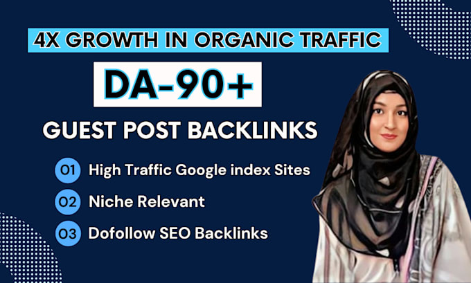 Gig Preview - Publish high da guest post backlink by guest blogging or guest posting service