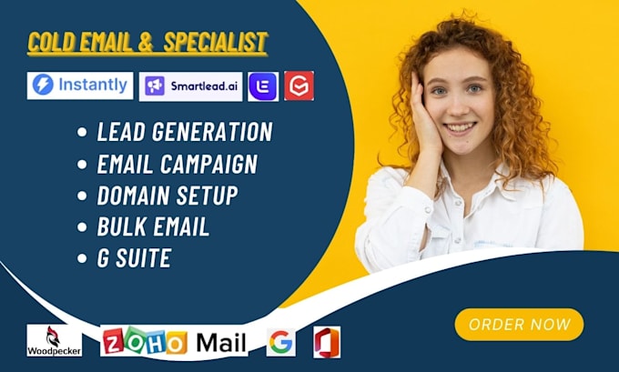 Gig Preview - Setup cold email campaign and do email outreach on instantly woodpecker lemlist