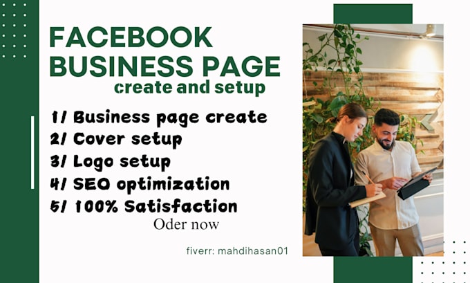 Gig Preview - Do facebook business page create and setup