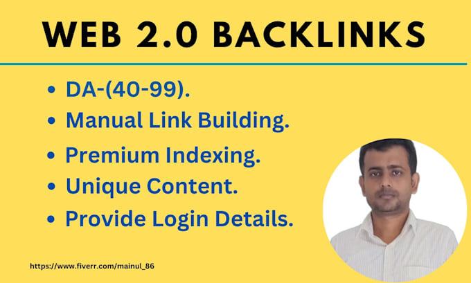 Gig Preview - Do web 2 0 backlinks