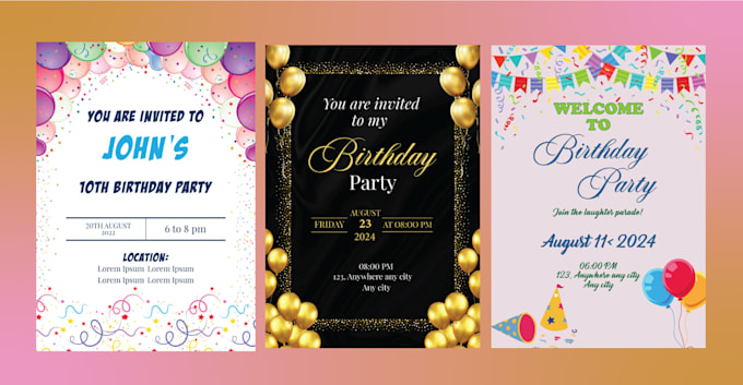 Bestseller - design invitation, birthday, engagement cards,  certificates