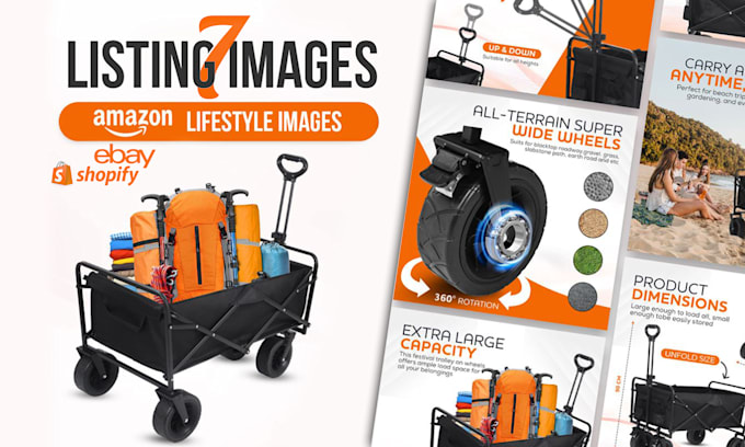 Gig Preview - Design stunning amazon listing images, infographic and product photo editing