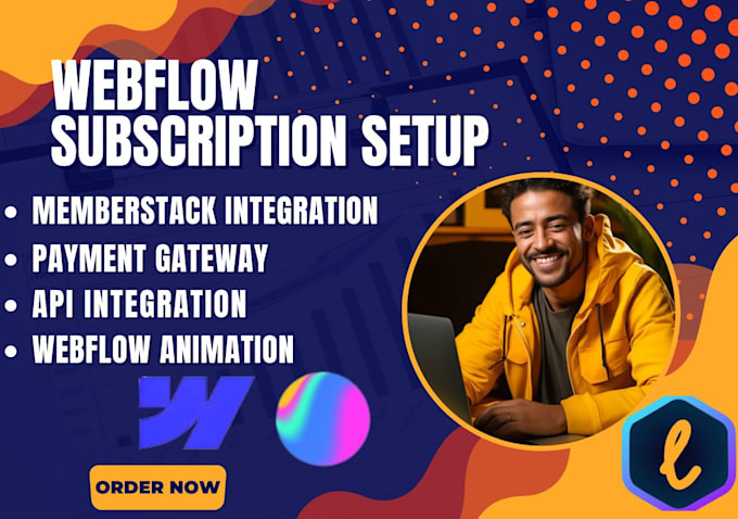 Gig Preview - Setup webflow subscription sites, memberstack, payment gateway, api integration