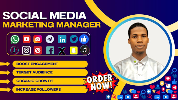 Gig Preview - Be your social media marketing manager and content creator linkedin manager