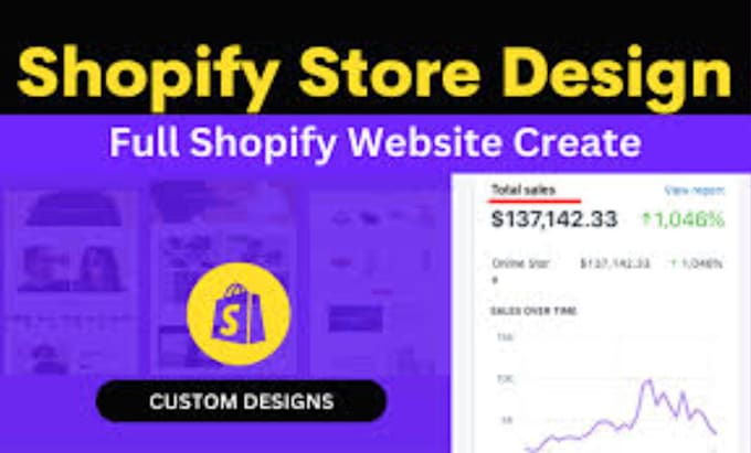 Bestseller - do shopify website design, create shopify store or website