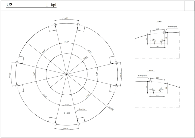 Gig Preview - Create 2d drawings with autocad