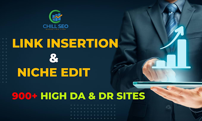 Gig Preview - Do link insertion on 900 sites all niche accept link insertion niche edit