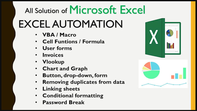 Gig Preview - Make custom excel sheets, excel data cleaning, formatting and automation