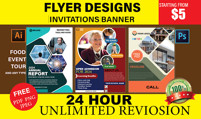 Gig Preview - Design a professional flyer for your business in 24 hour