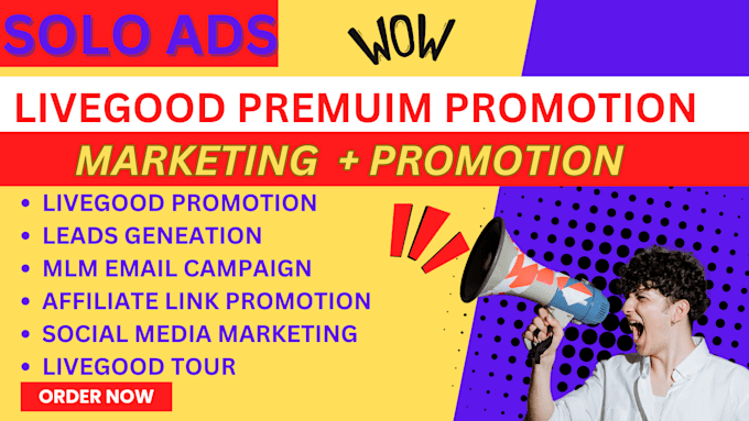 Bestseller - do organic livegood promotion, MLM promotion for signup leads