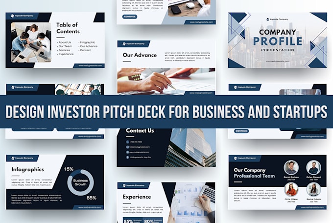 Gig Preview - Design investor pitch deck for startups