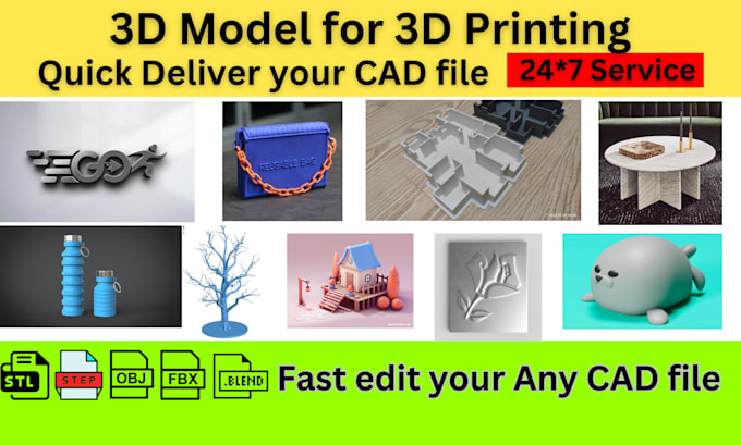 Gig Preview - Design your 3d model for 3d printing