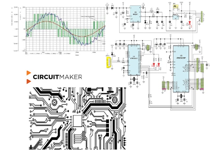 Gig Preview - Design and analyze circuit schematics using circuit maker, pspice, and lt spice