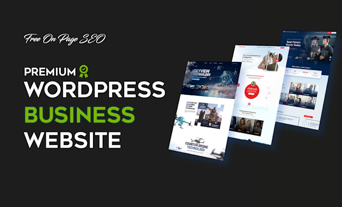 Gig Preview - Create a responsive wordpress website for your business