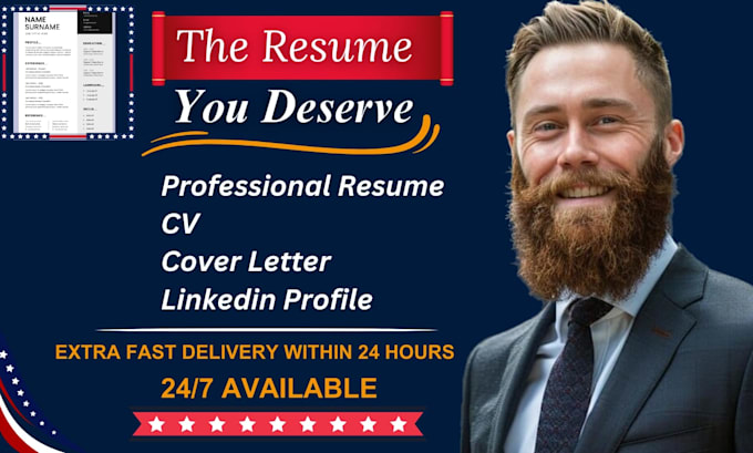 Gig Preview - Write your CV, resume, cover letter and optimize linkedin