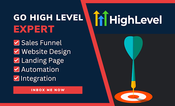 Gig Preview - Be your gohighlevel sales funnel go high level landing page ghl website expert