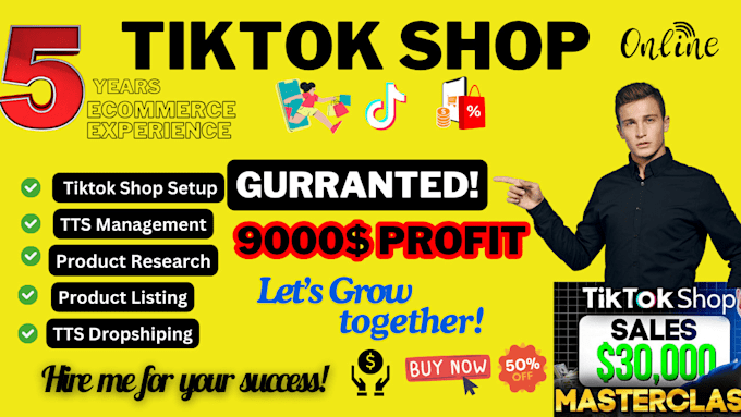 Gig Preview - Setup facebook shop, tiktok shop, instagram shop tiktok ads or shopify marketing