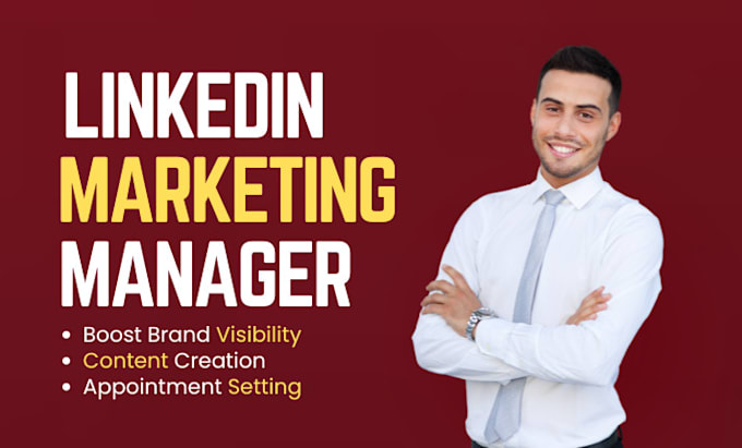 Gig Preview - Be your linkedin marketing manager and b2b appointment setter