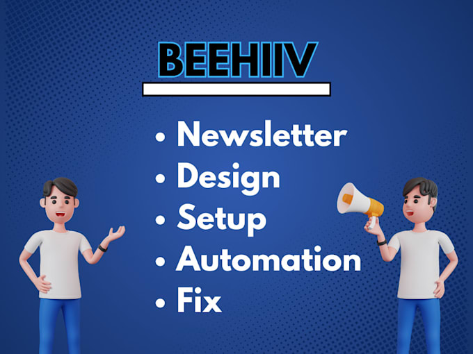 Gig Preview - Setup beehiiv account beehiiv newsletter template landing page