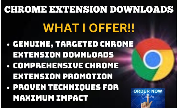 Gig Preview - Generate real chrome extension downloads, chrome extension promotion