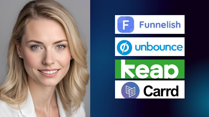 Gig Preview - Funnelish sales funnel unbounce landing page keap automation carrd co expert