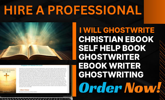 Gig Preview - Ghostwrite christian ebook self help book ghostwriter ebook writer ghostwriting