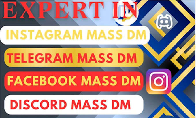 Bestseller - instagram mass dm facebook mass dm ig mass dm direct messages discord mass dm