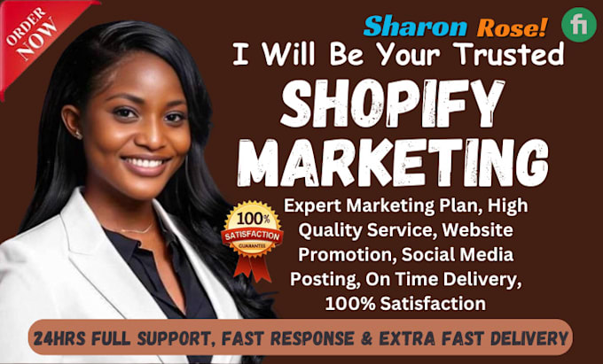 Gig Preview - Boost shopify sales, shopify marketing manager, shopify store promotion, USA, UK