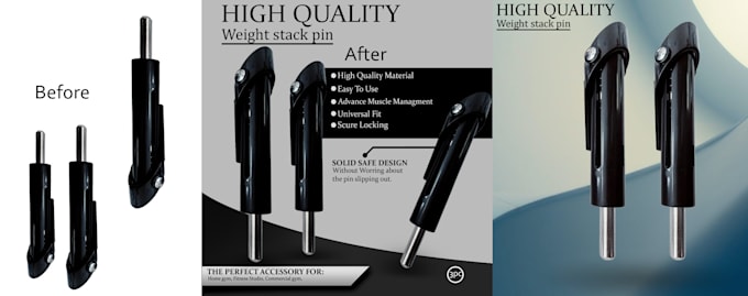 Gig Preview - Manipulations of product images retouching poster design