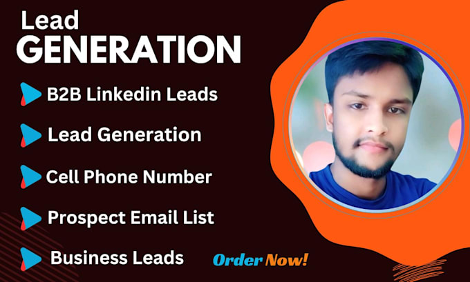 Gig Preview - B2b linkedin lead generation cell phone number prospect email list