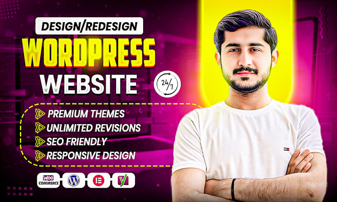 Gig Preview - Design, fix, build, debug, clone or revamp wordpress website