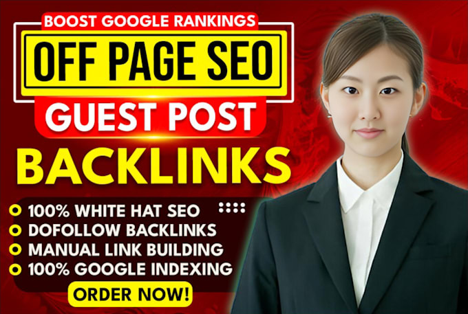 Gig Preview - Monthly off page SEO service, high quality da DR dofollow guest posts backlinks