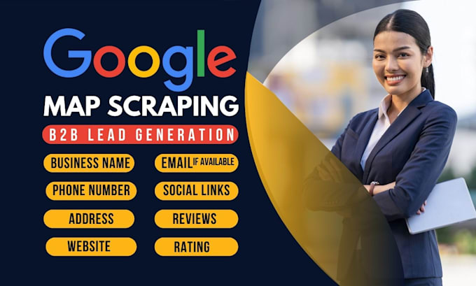 Gig Preview - Do targeted lead generation, google maps scraping for business leads success