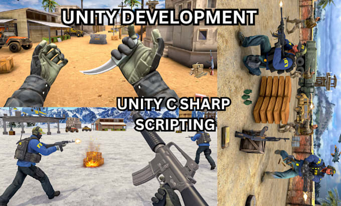 Gig Preview - Unity c sharp scripting, unity game programmer, game development for all device