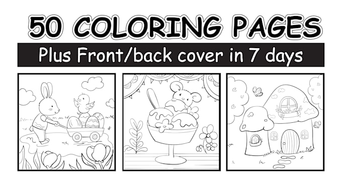 Gig Preview - Draw coloring book pages for children