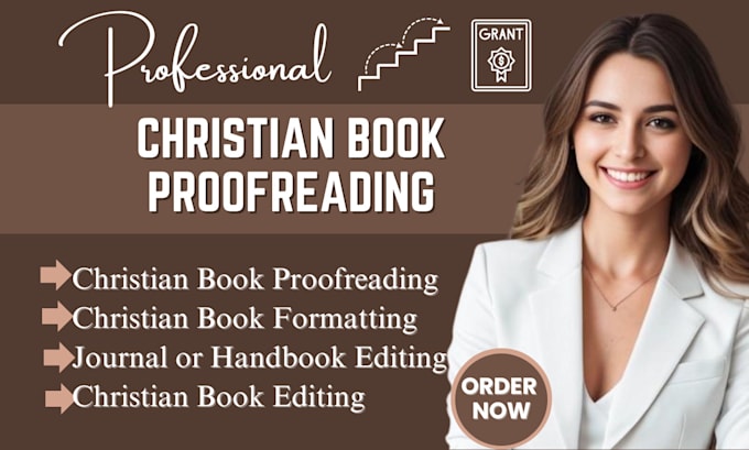 Gig Preview - Be your christian book editor, edit, proofread, or format your christian book